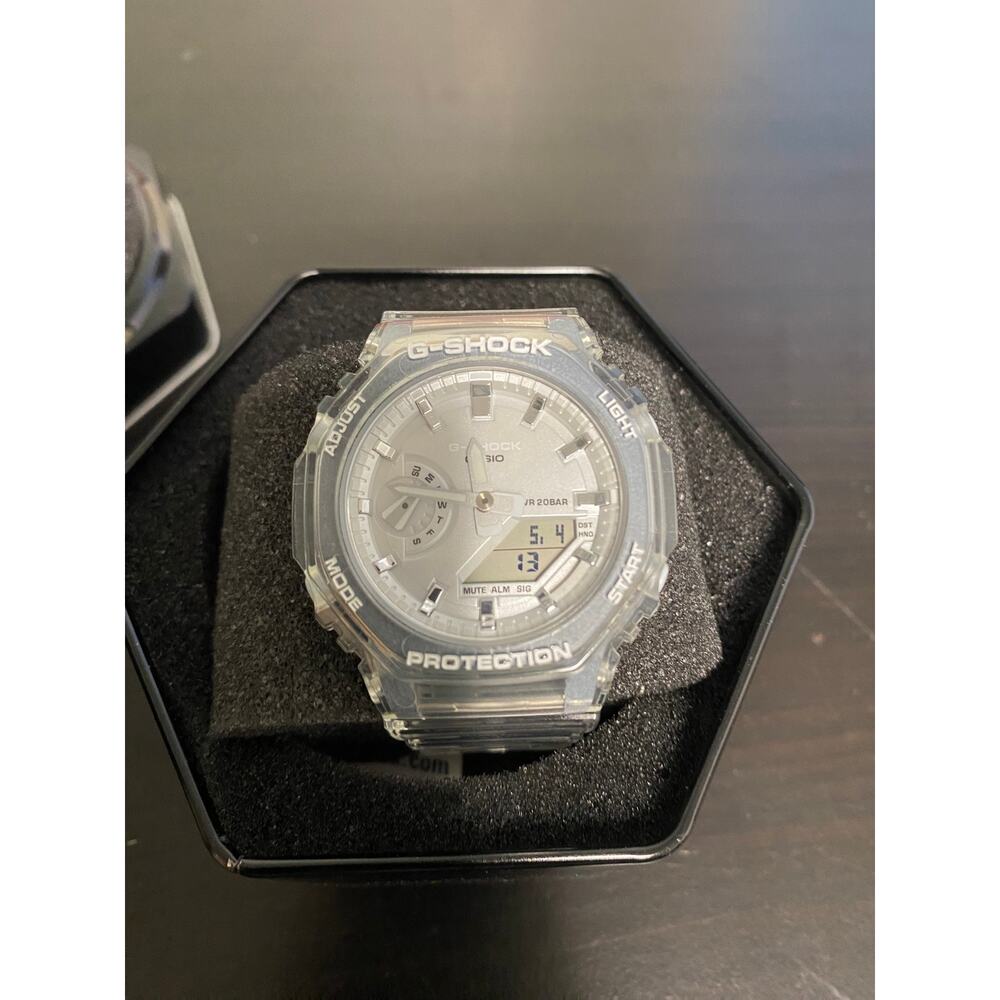 G-Shock GMAS2100- 1A Analog/Digital- 42 inch - Clear Watch-NEW